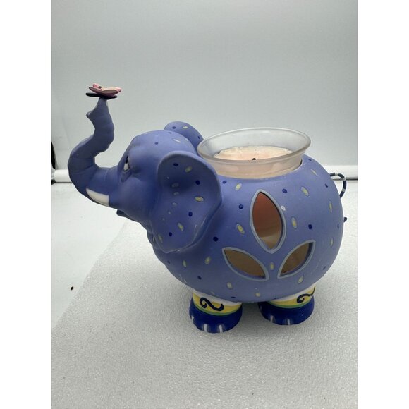 Partylite Purple Elephant Votive Candle Holder - Picture 3 of 11